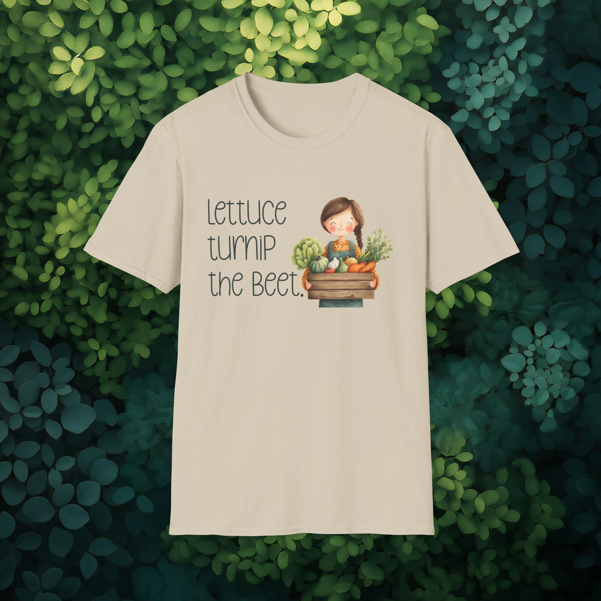 Lettuce Turnip the Beet, Cartoon Gardener T-Shirt