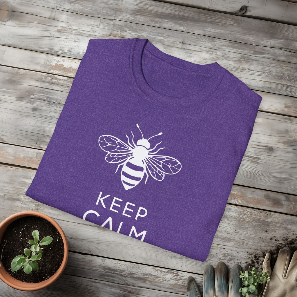 Keep Calm and Bee Strong Motivational T-Shirt