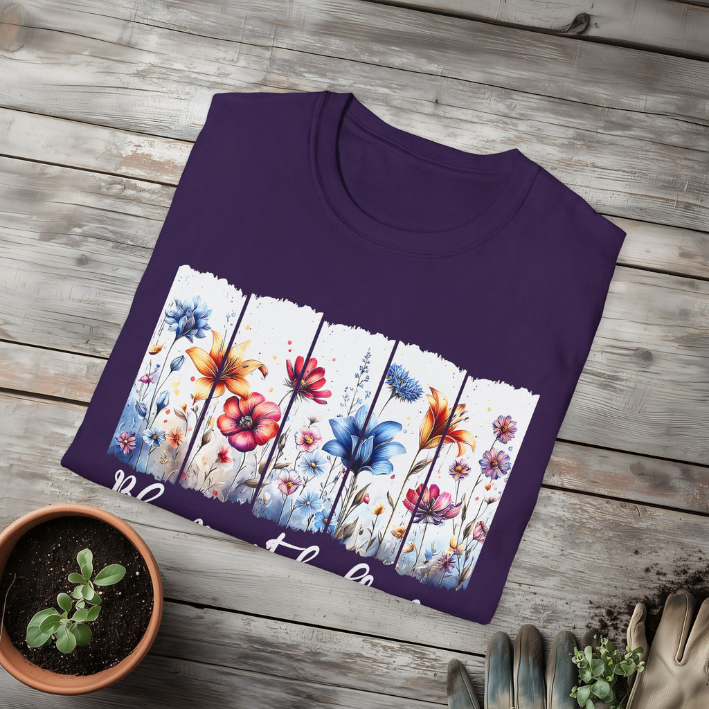 Bloom with Grace  Floral T-shirt for Nature and Flower Lovers