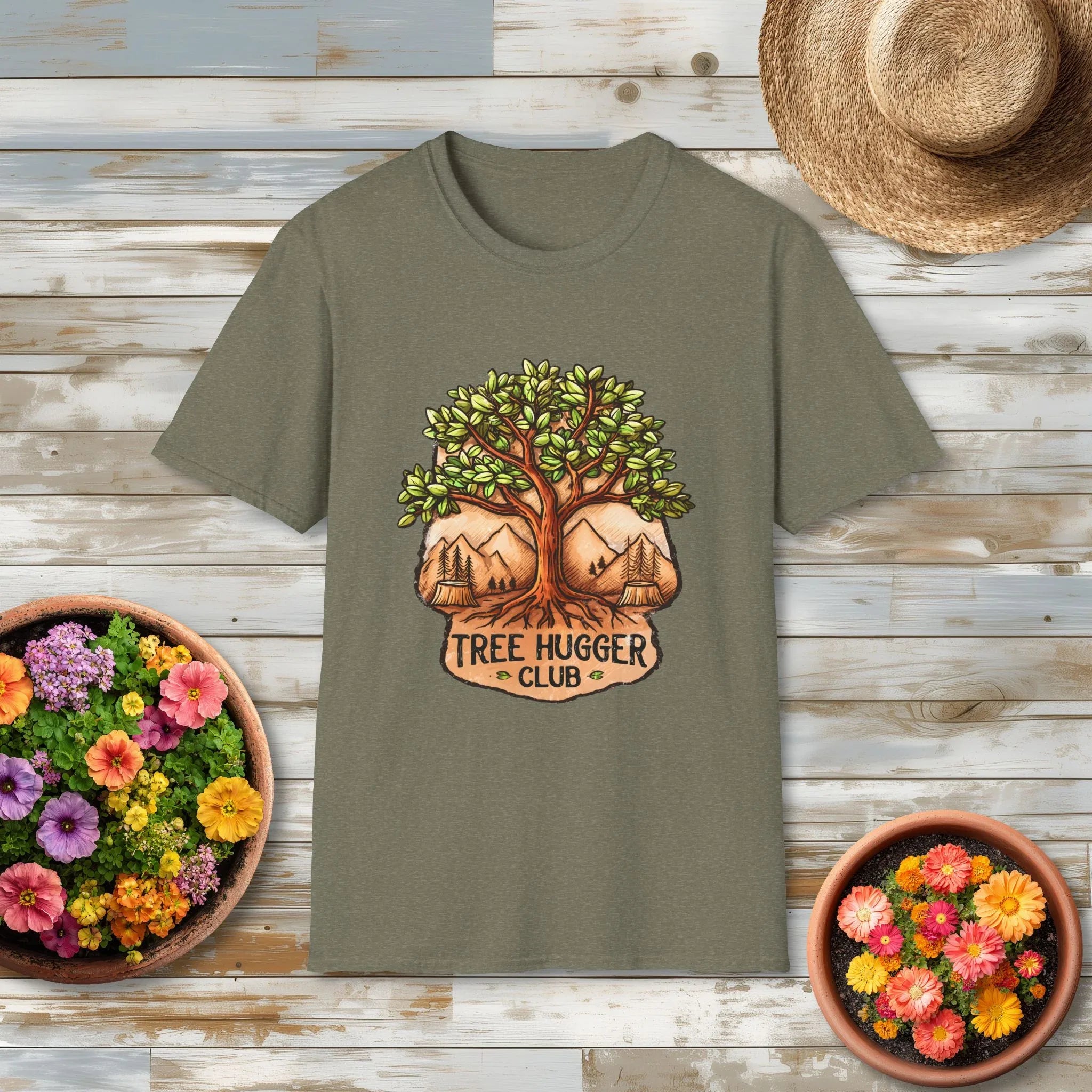National Park Style Tree Hugger Club Shirt