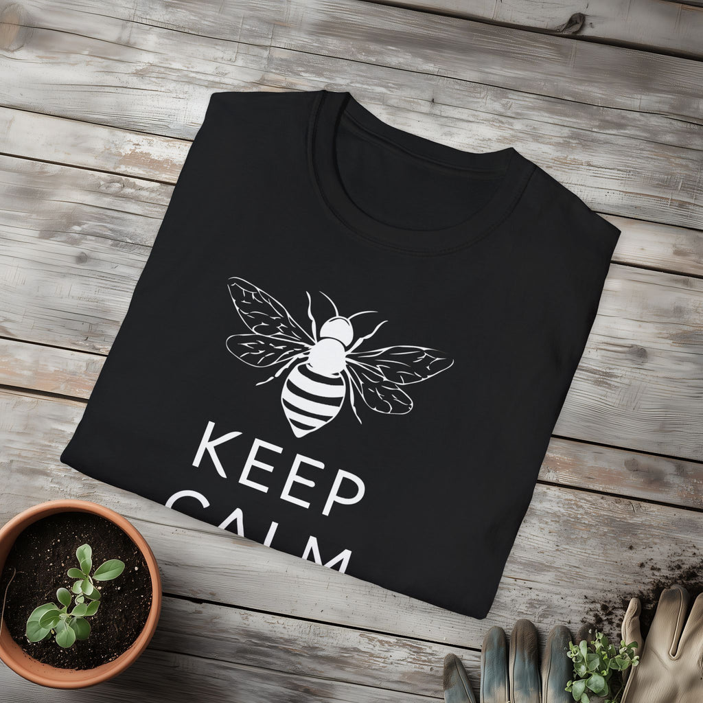 Keep Calm and Bee Bold T-Shirt for Bee and Nature Lovers