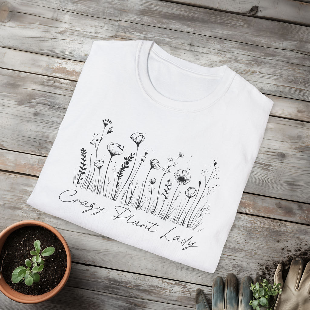 Crazy Plant Lady T-Shirt for Gardeners