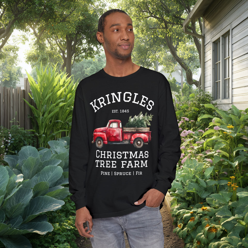 Kringles Christmas Tree Farm Long Sleeve Tee