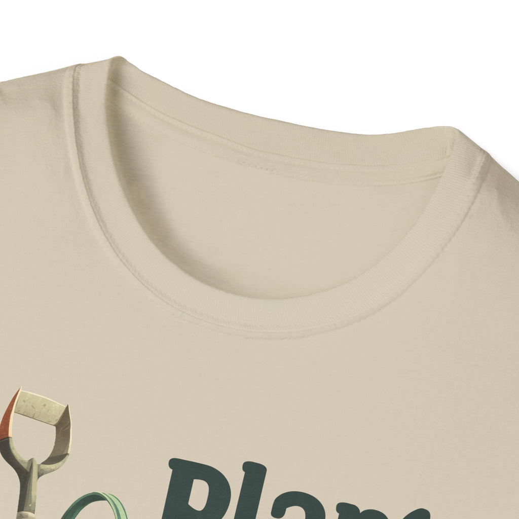 Plant Pick Repeat, Cartoon Gardener T-Shirt