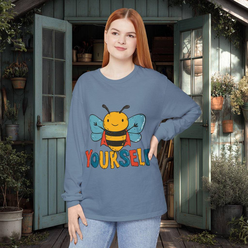 Superhero Bee Yourself Long Sleeve Tee