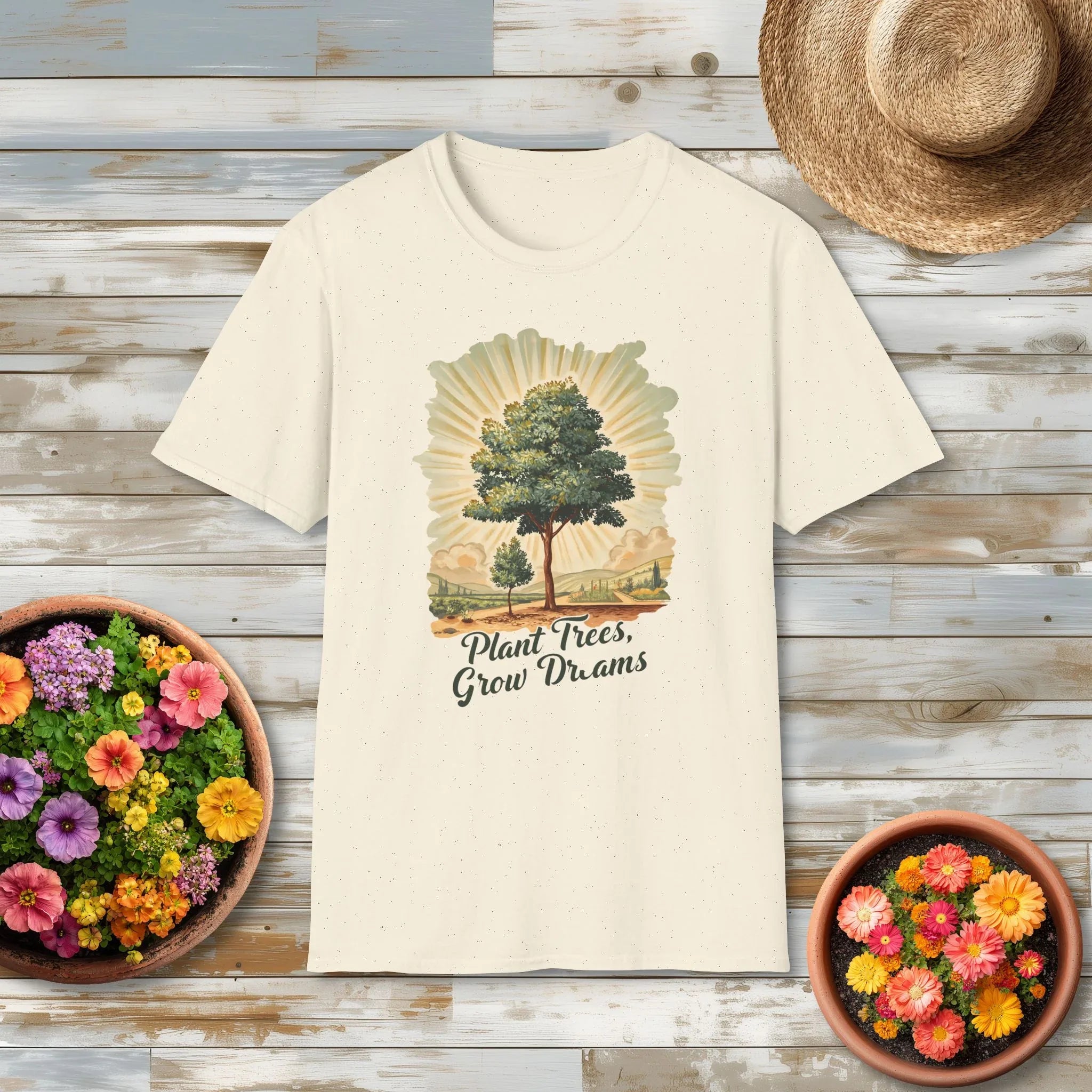 Plant Trees Grow Dreams Vintage Style T-Shirt