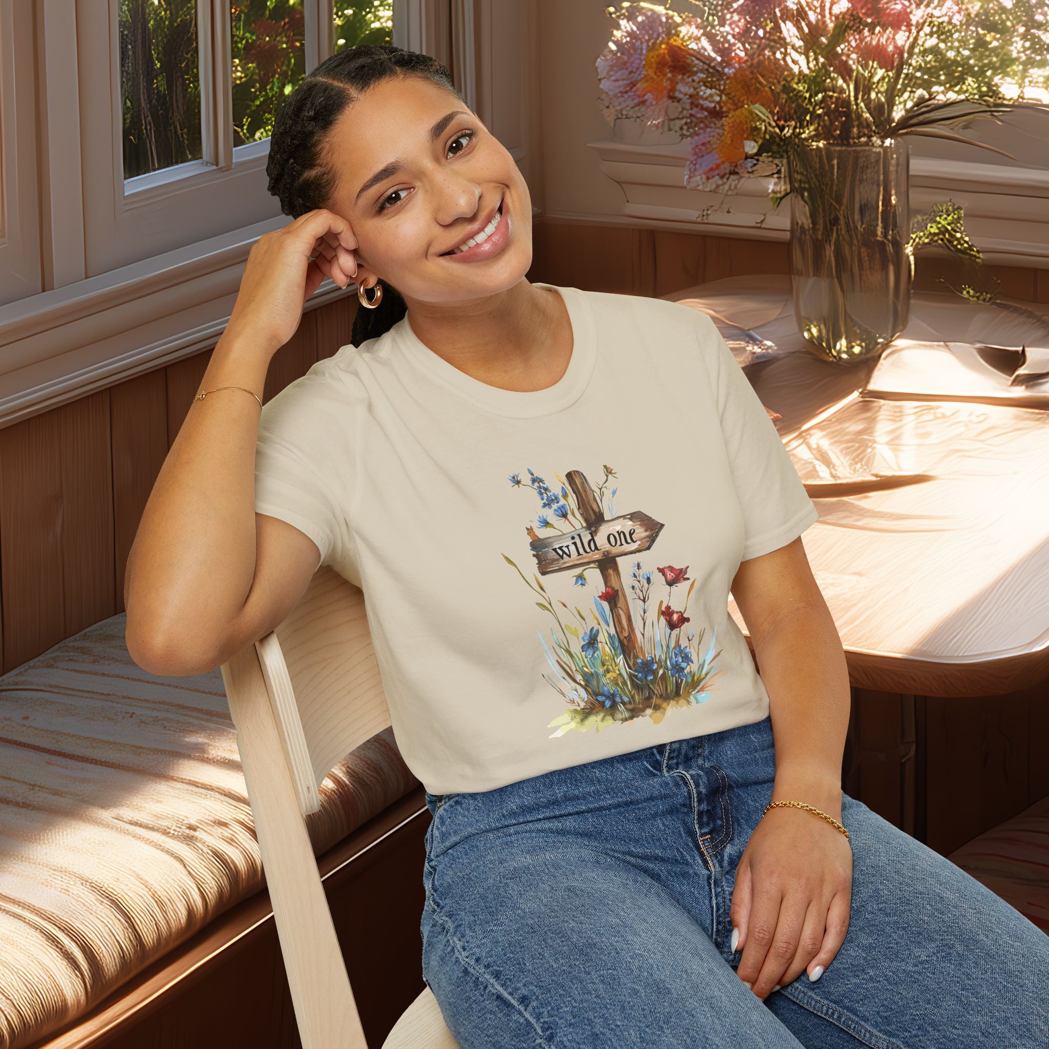 Wild One Wildflower Watercolor T-Shirt