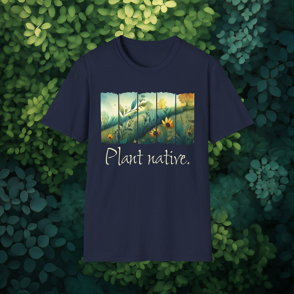 Plant Native Wildflower T-Shirt for Gardeners