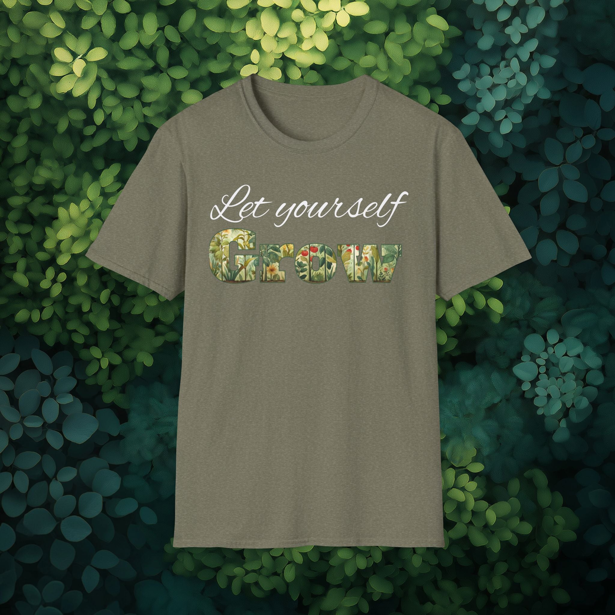 Let Yourself Grow Inspirational T-Shirt for Gardeners