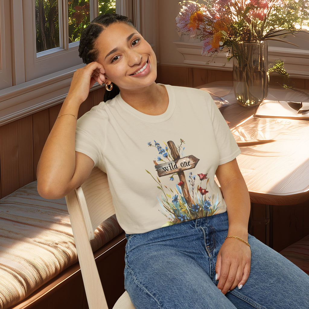 Wild One Wildflower Watercolor T-Shirt