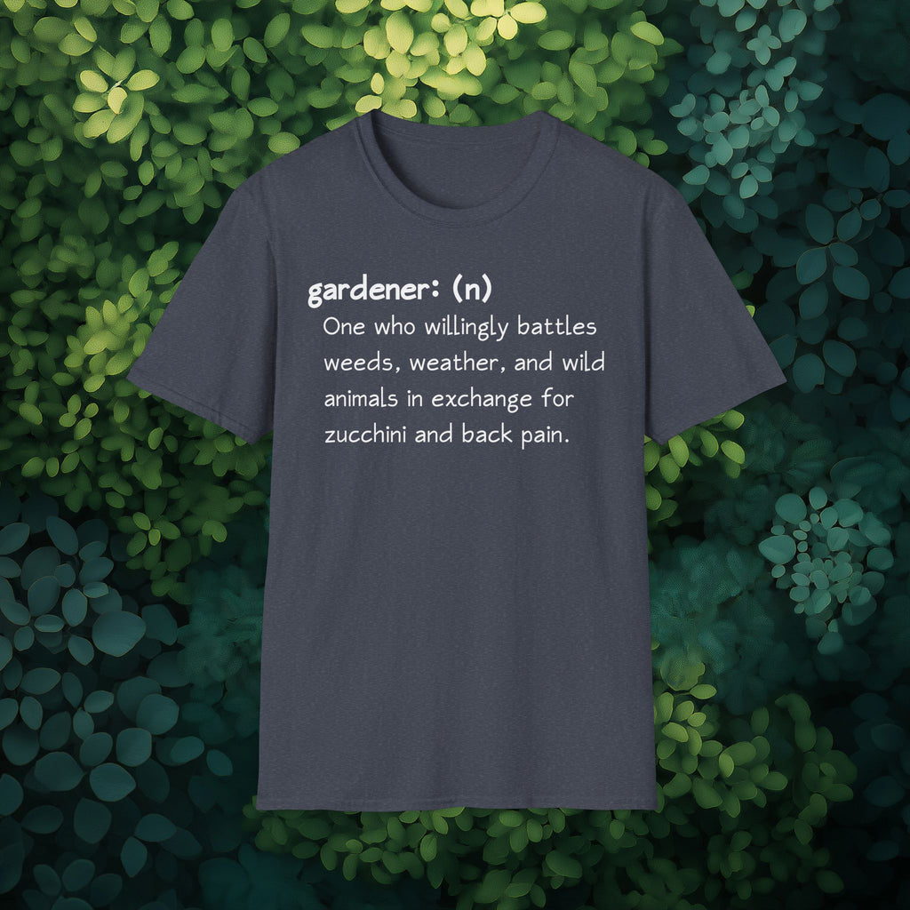 Gardener Definition, Zucchini and Back Pain T-Shirt