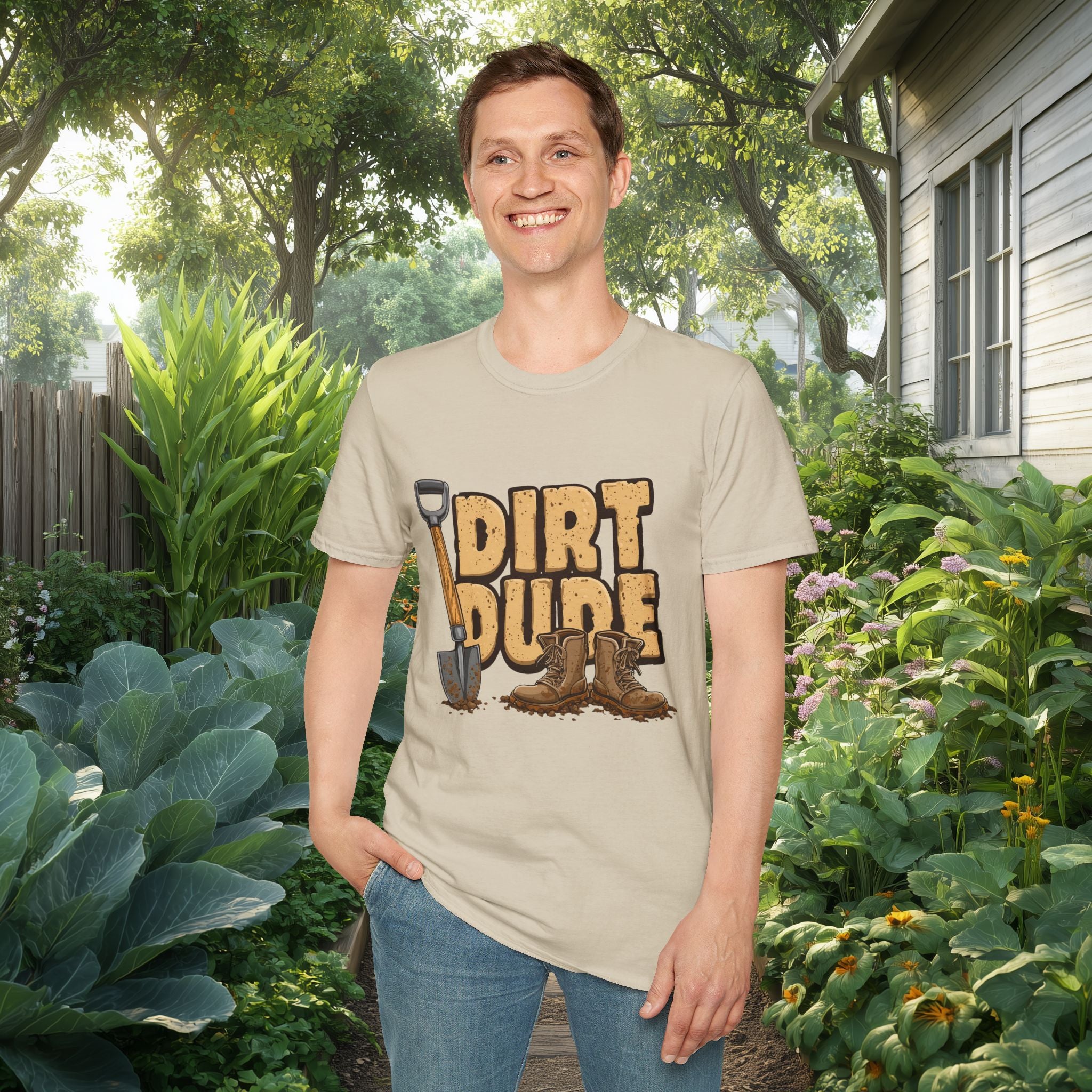 Dirt Dude T-Shirt for Gardeners