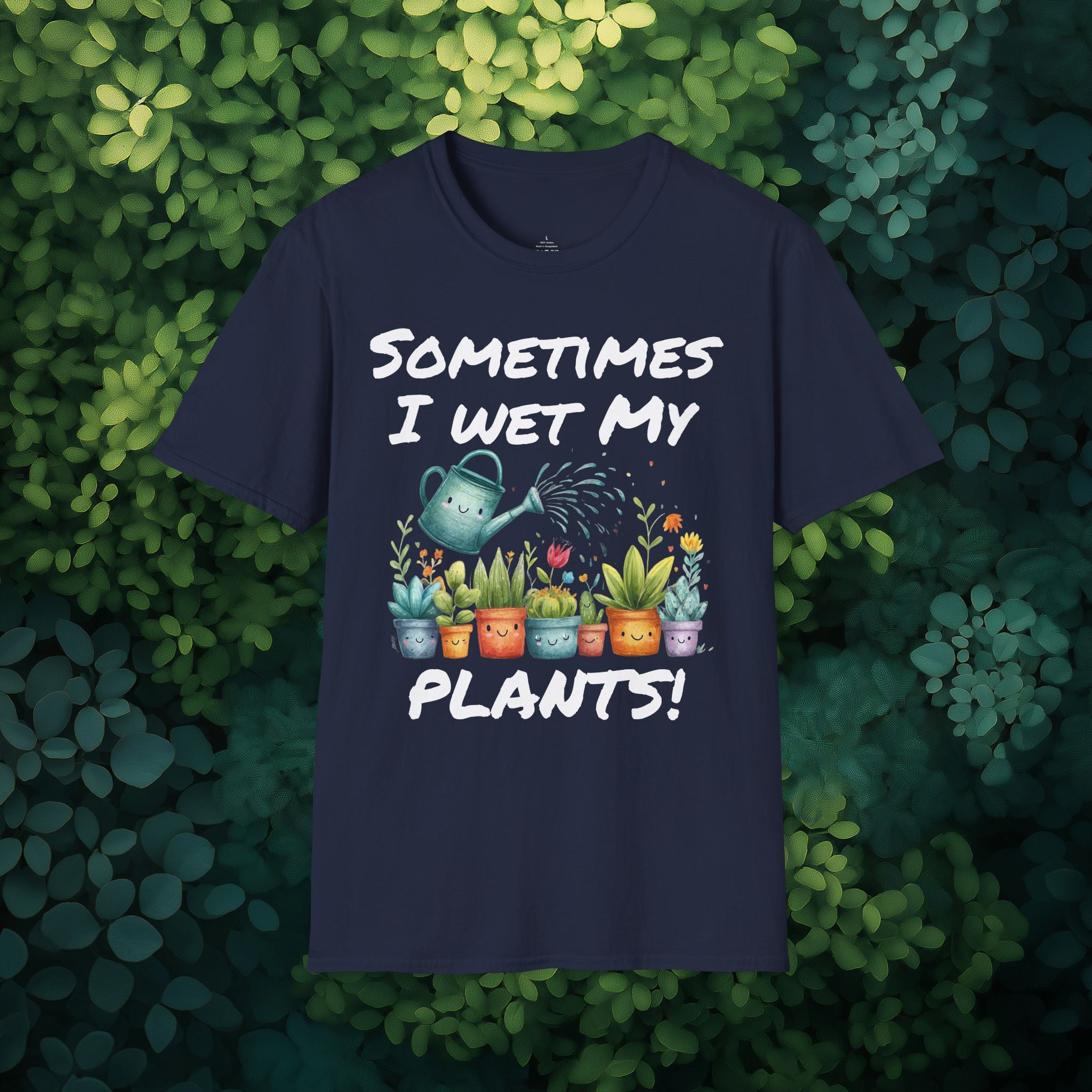 Cartoon Sometimes I Wet My Plants T-Shirt