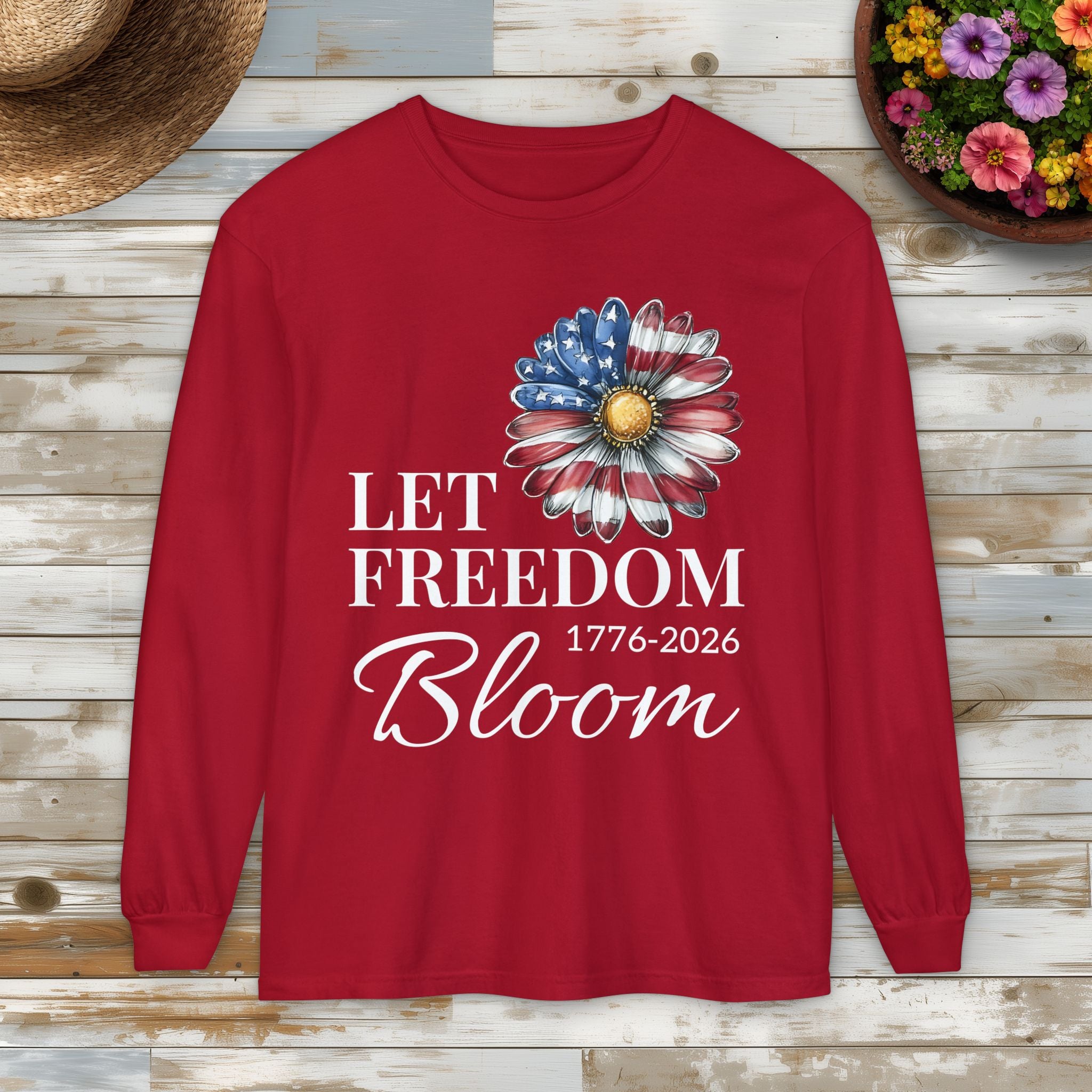 Let Freedom Bloom Long Sleeve Tee
