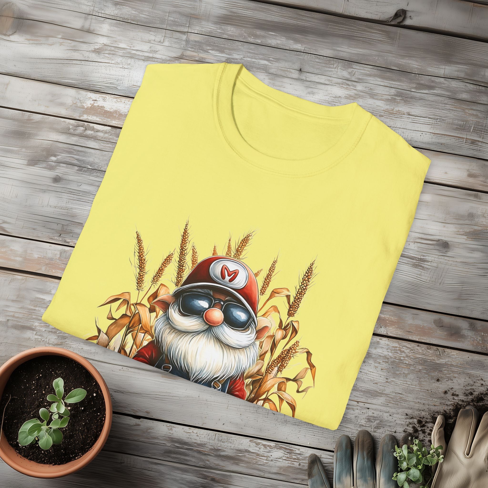 Harvest Season Gnome Farmer T-Shirt