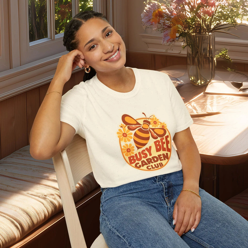 Busy Bee Garden Club Shirt – Retro 60s Bee Tee