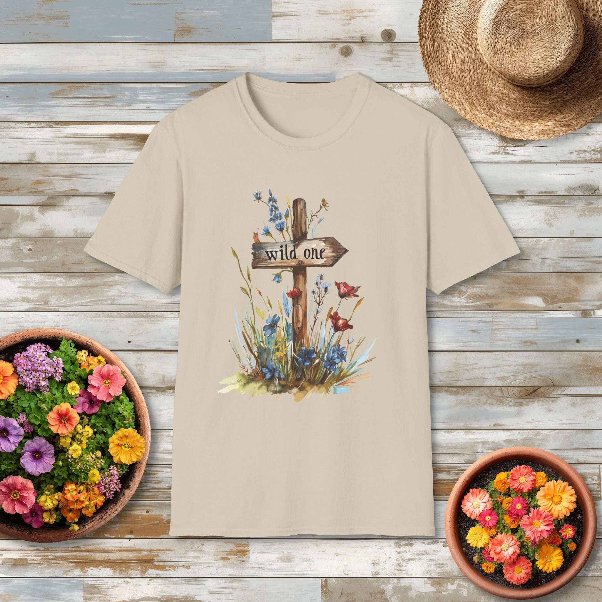 Wild One Wildflower Watercolor T-Shirt