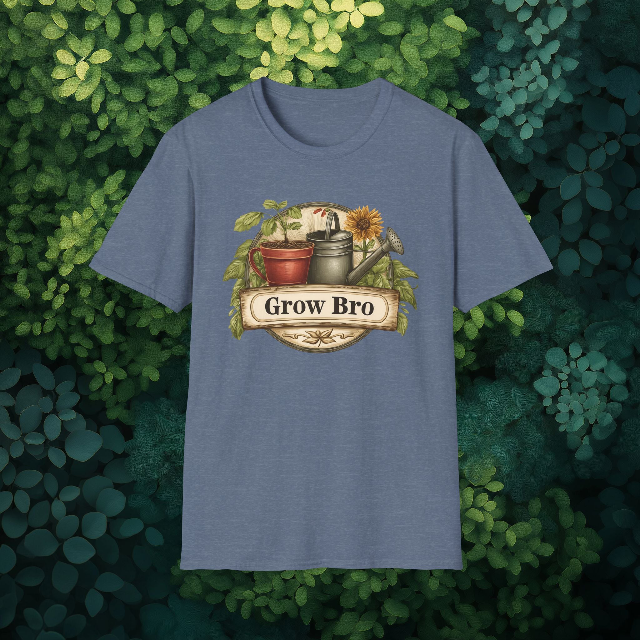 Vintage Grow Bro T-Shirt for  Backyard Gardeners