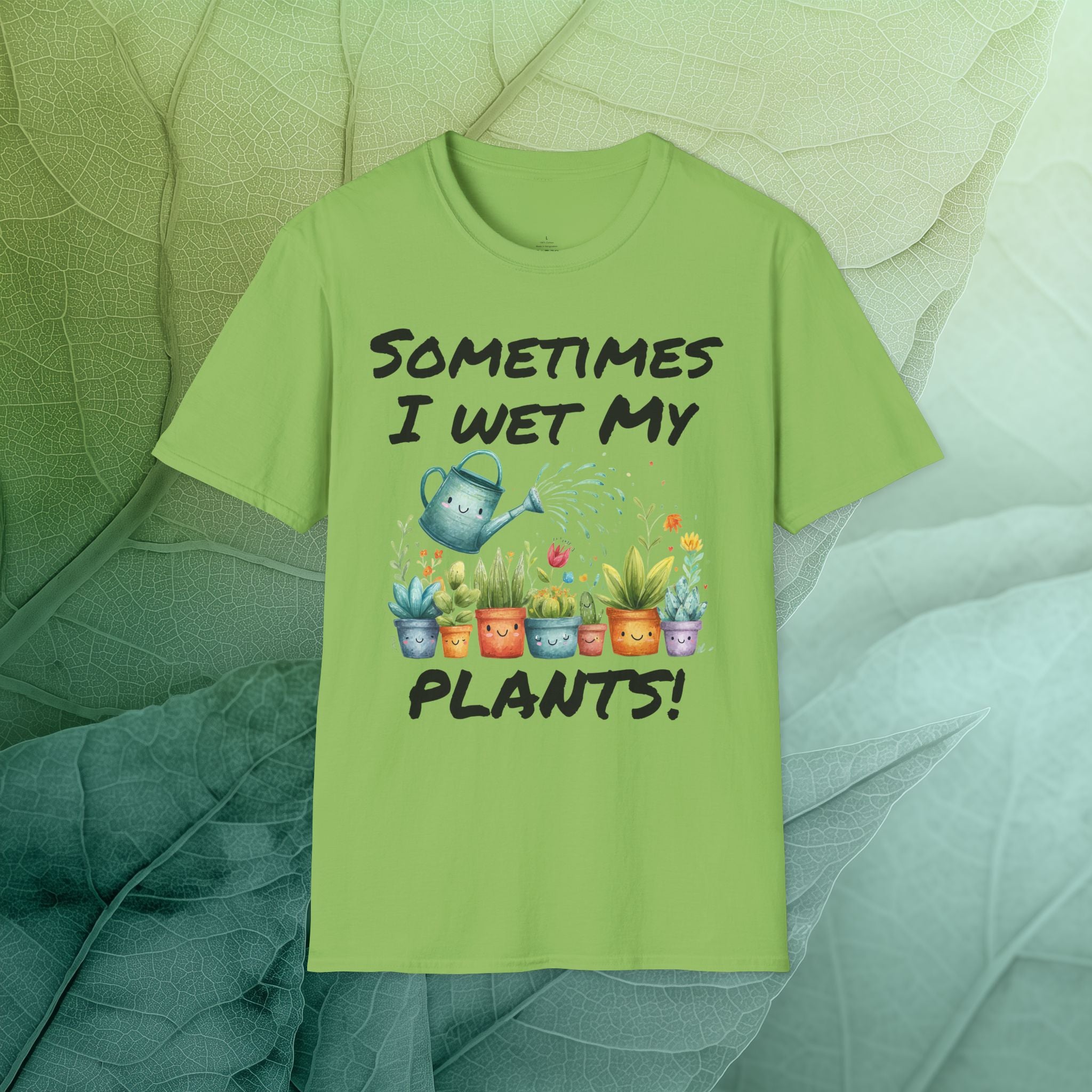 Cartoon Sometimes I Wet My Plants T-Shirt