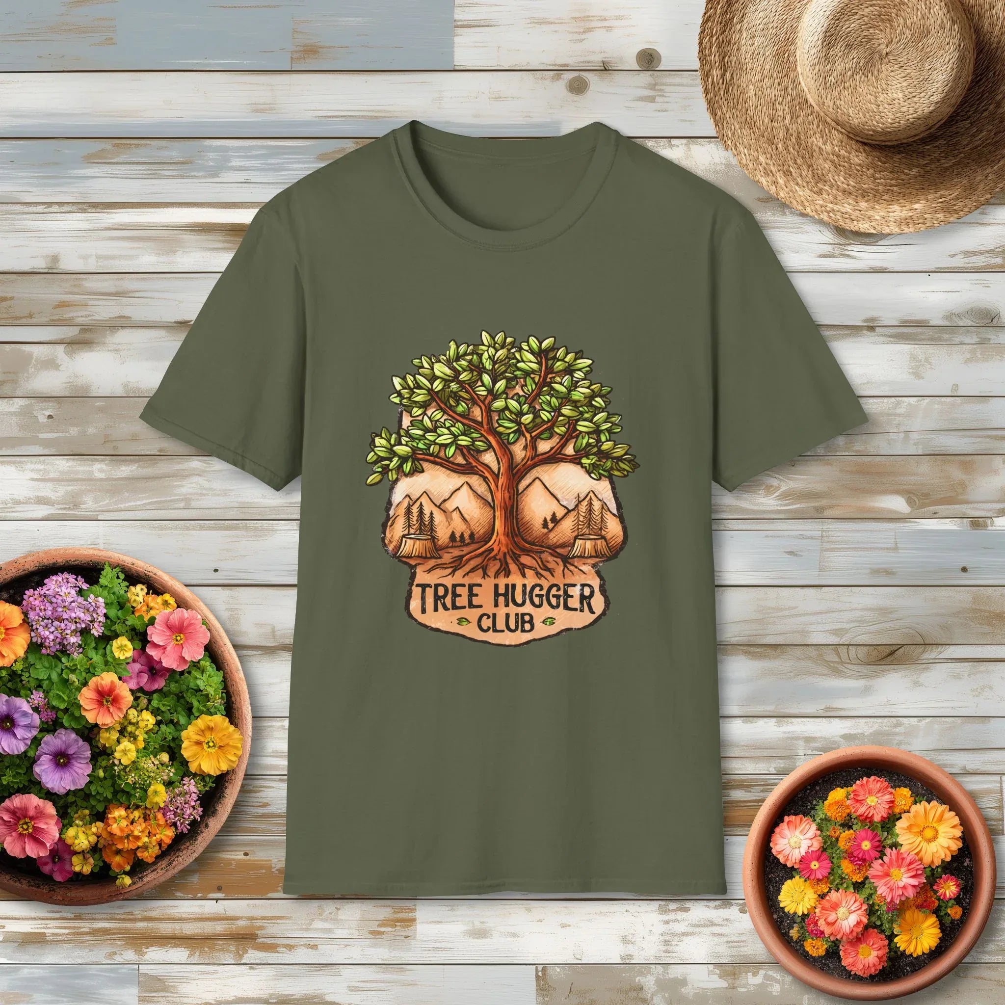 National Park Style Tree Hugger Club Shirt