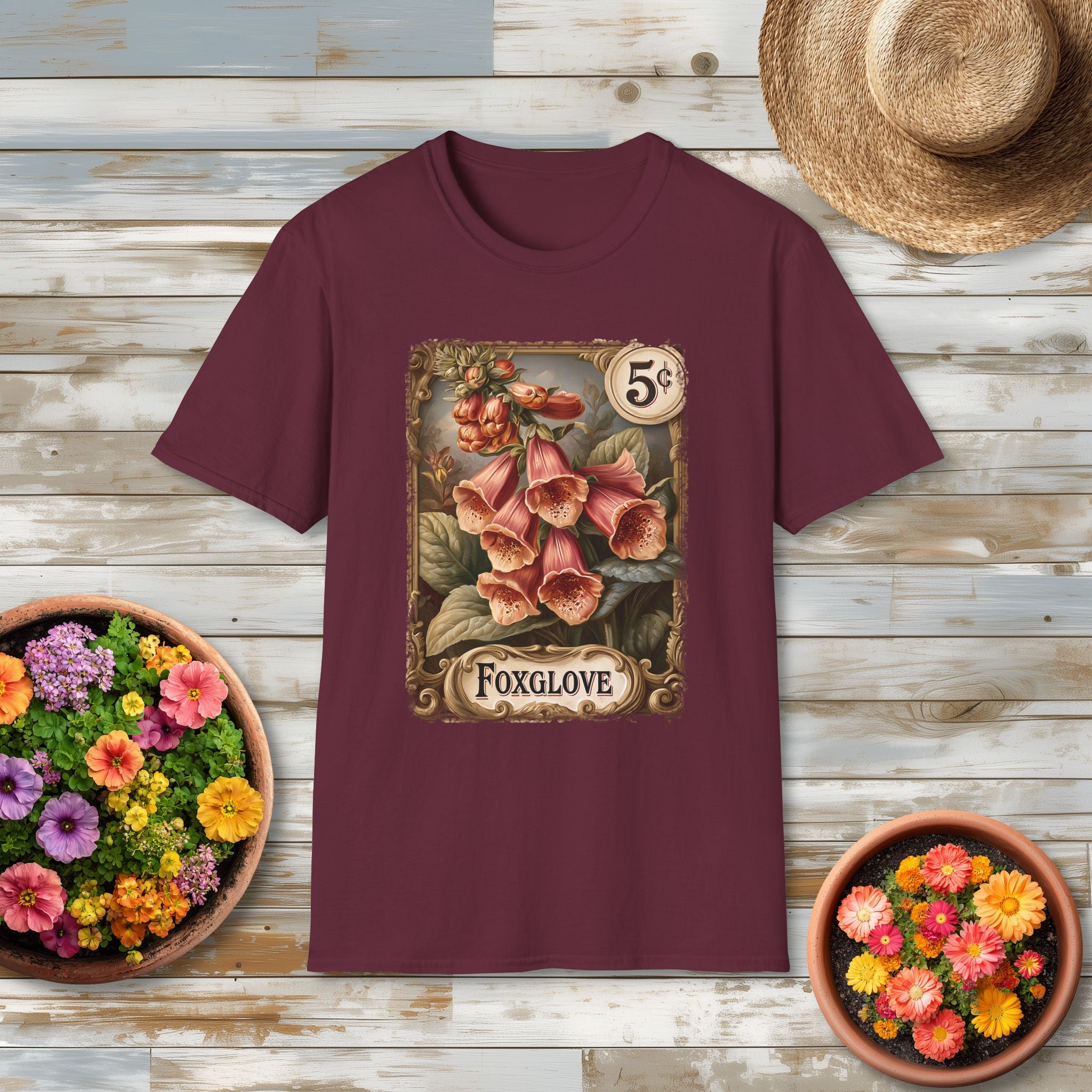 Foxglove Vintage Seed Packet T-Shirt