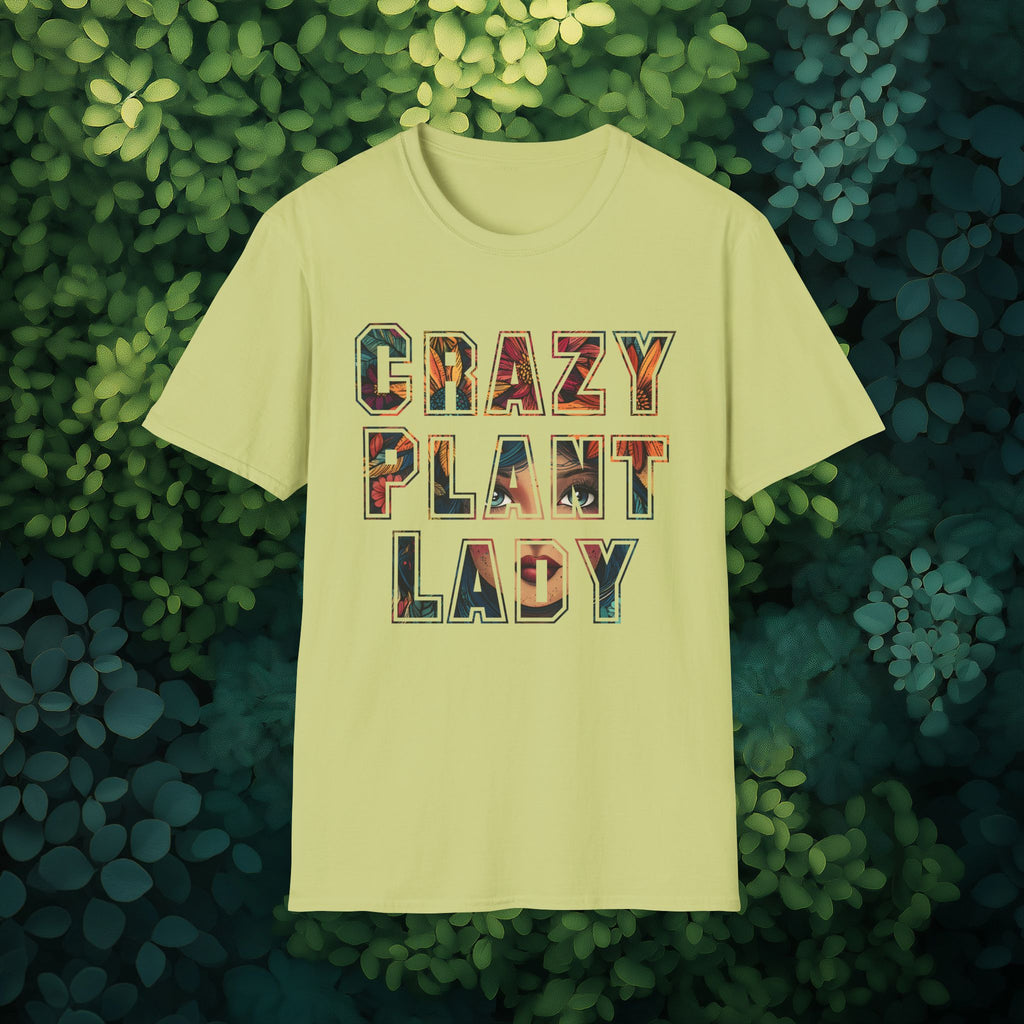 Boho Crazy Plant Lady T-Shirt for  Backyard Gardeners