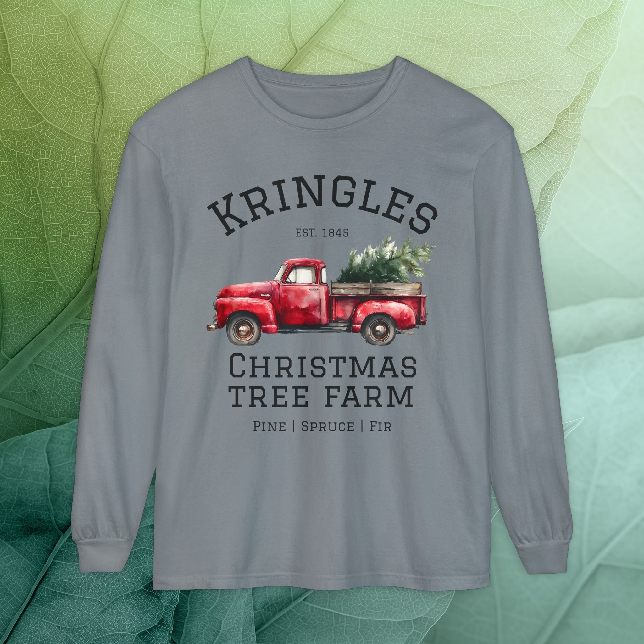 Kringles Christmas Tree Farm Long Sleeve Tee