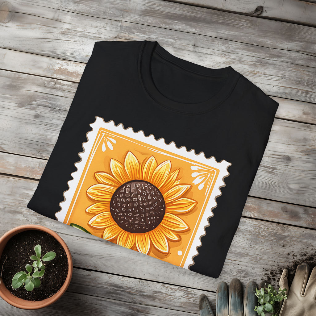 Sunflower Postage Stamp T-Shirt