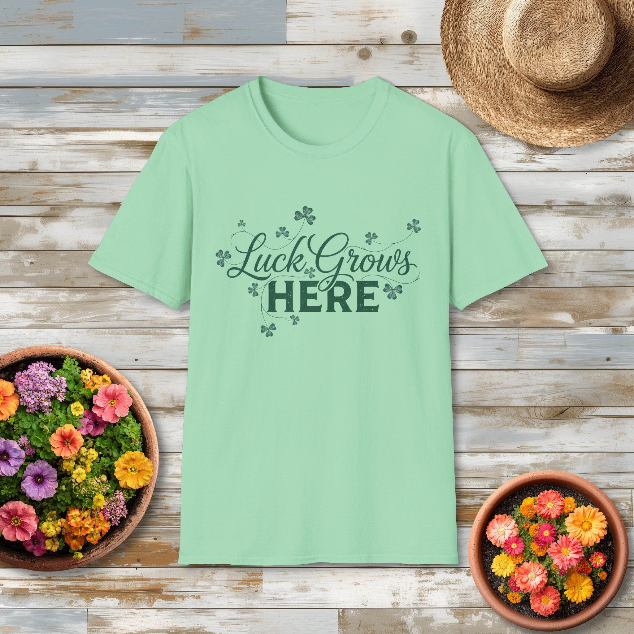 Luck Grows Here Shamrock T-Shirt