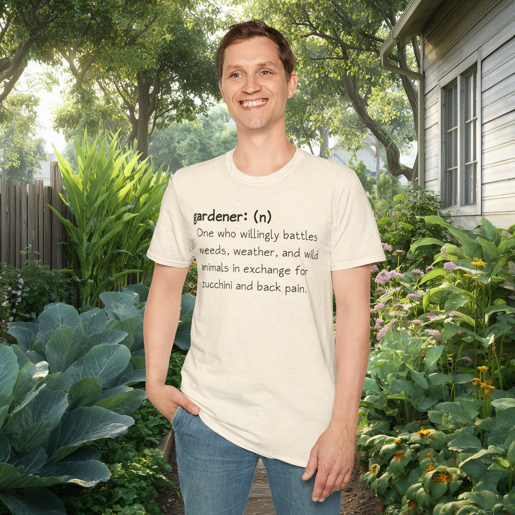 Gardener Definition, Zucchini and Back Pain T-Shirt