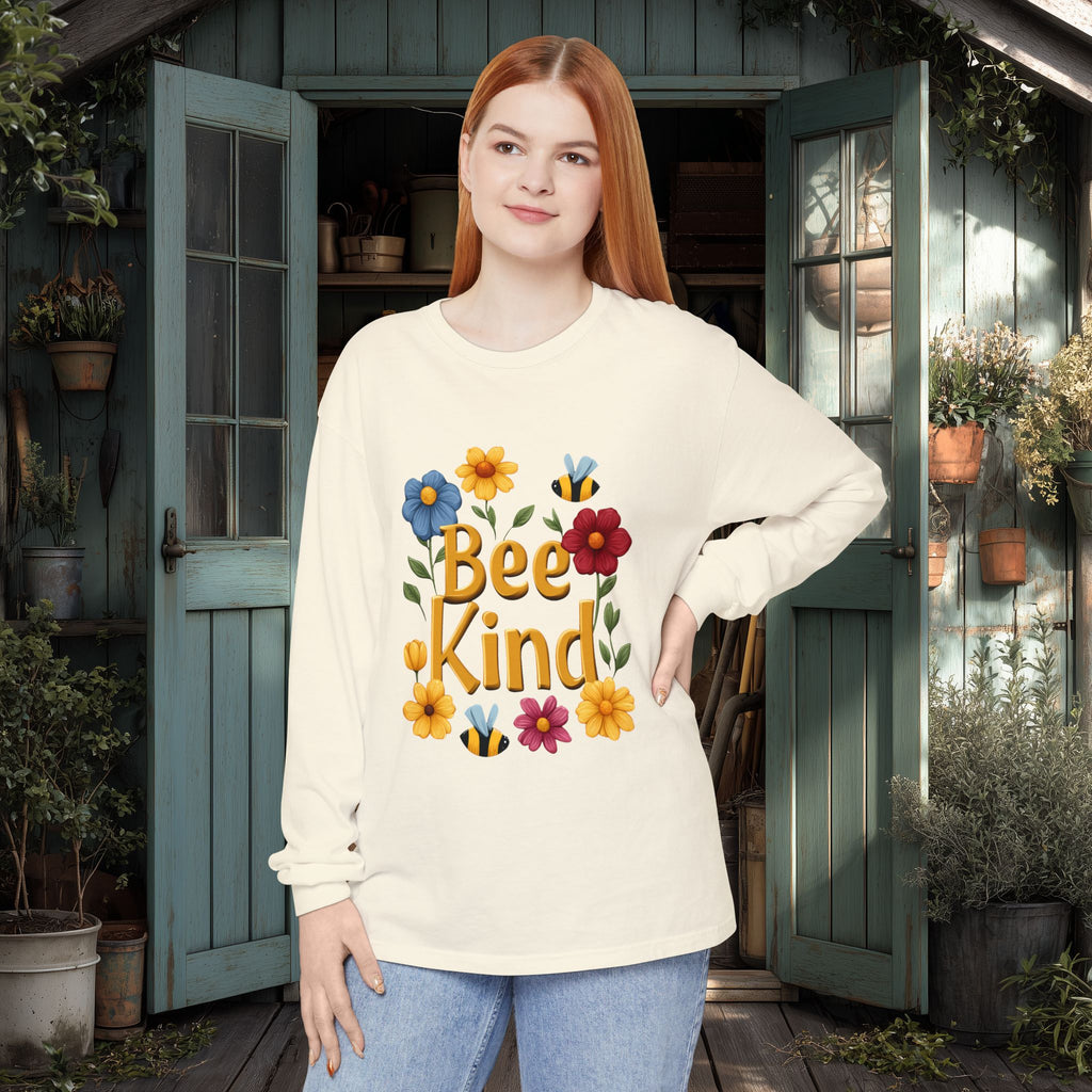 Bee Kind Bloom and Bee Long Sleeve Tee