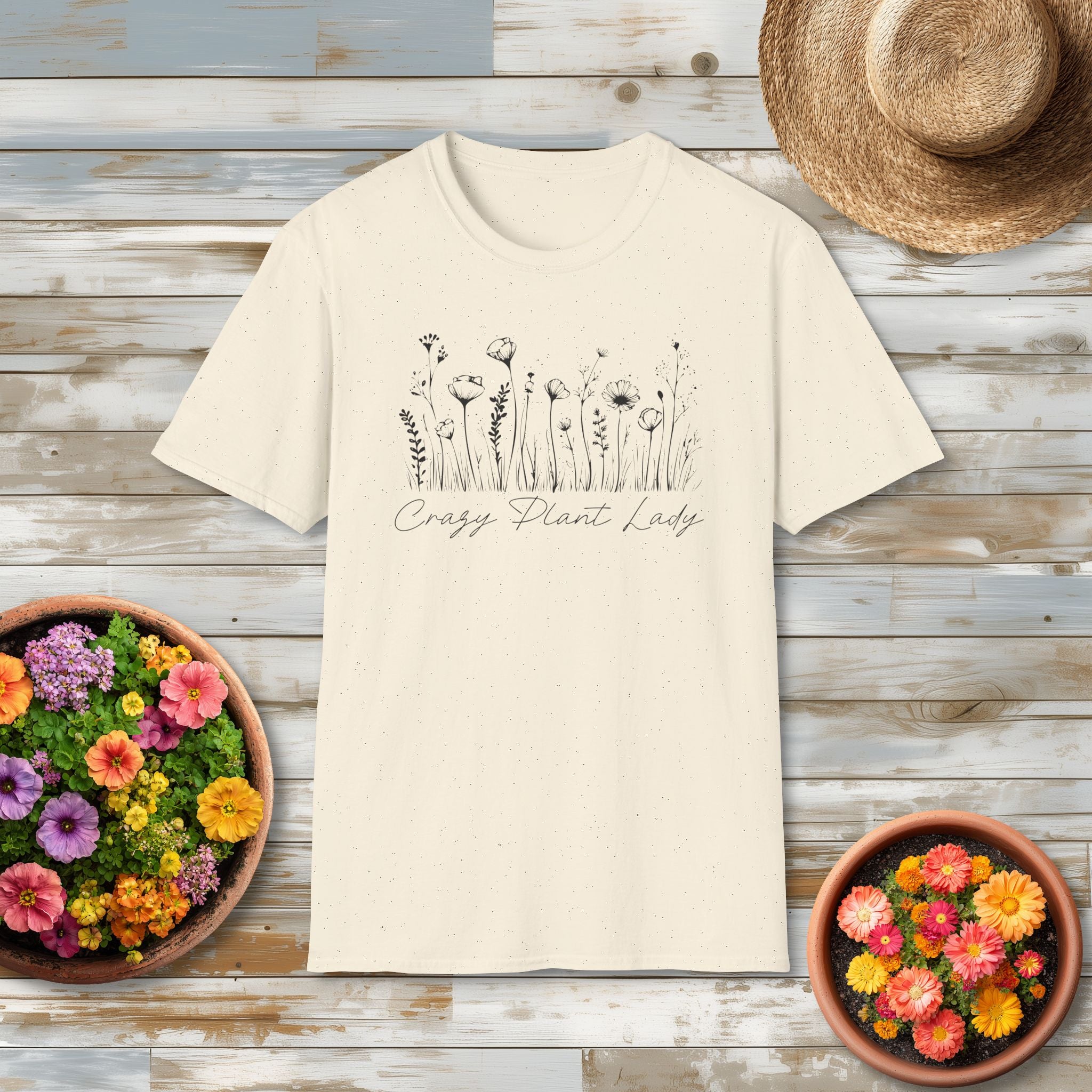Crazy Plant Lady T-Shirt for Gardeners
