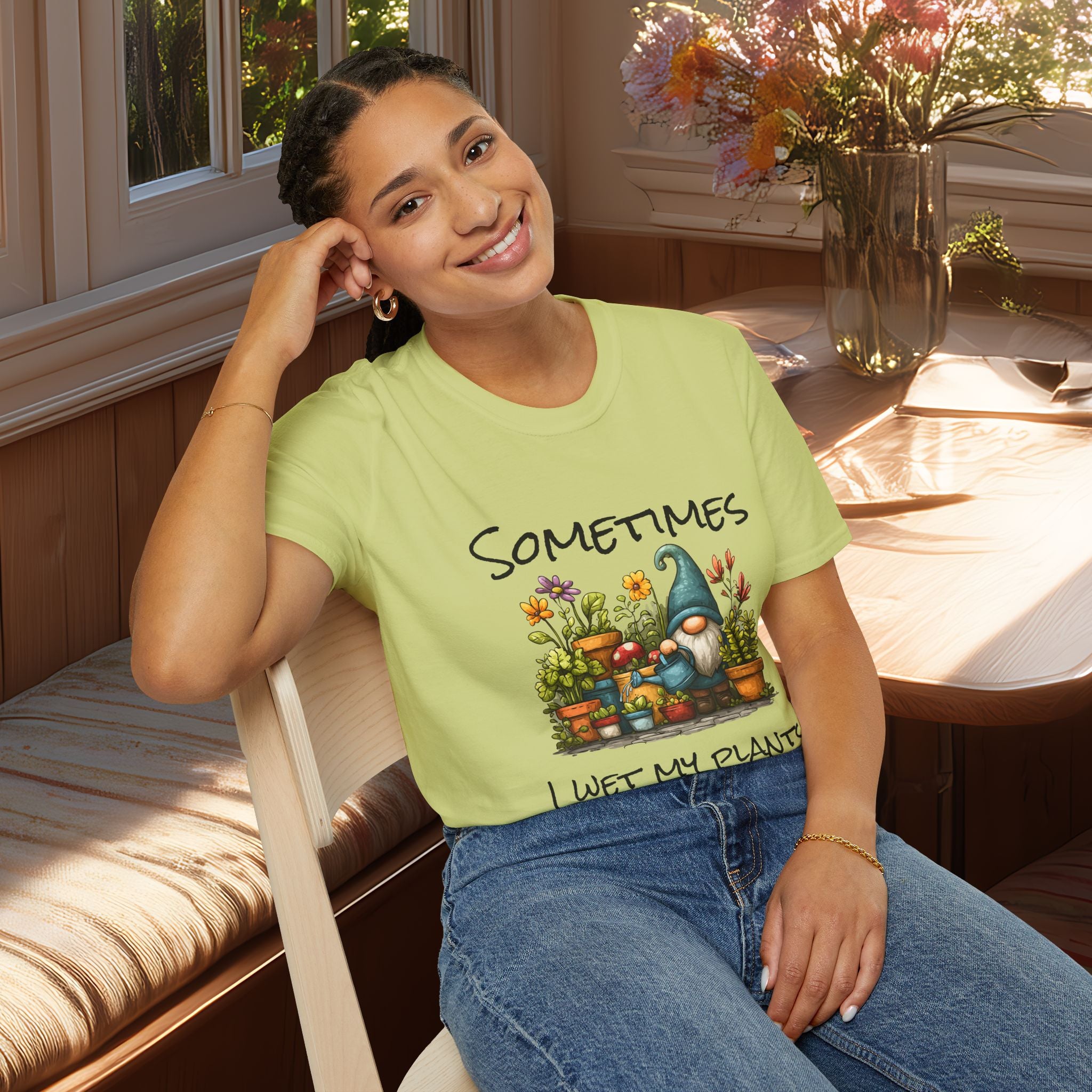 Sometimes I Wet My Plants Garden Gnome T-Shirt