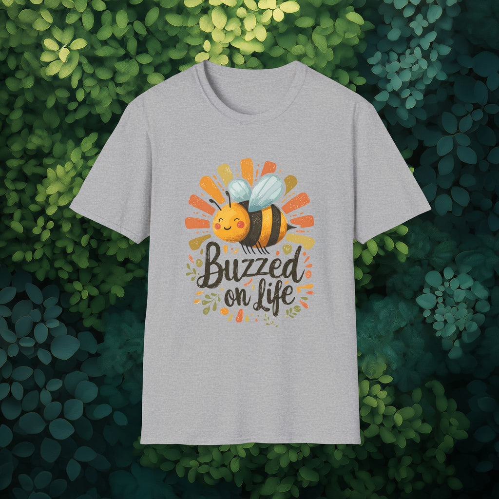 Buzzed on Life Sweet Bee T-shirt for Nature Lovers