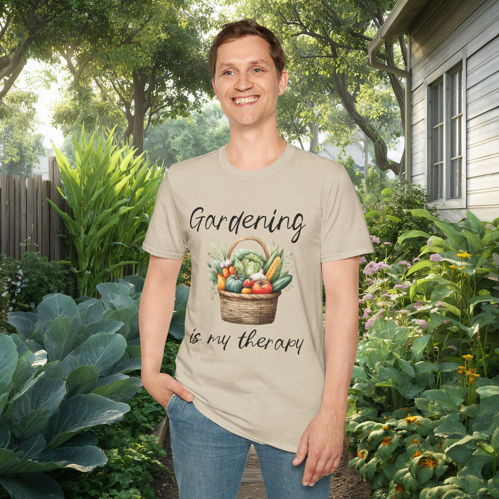 Gardening is My Therapy T-Shirt for Gardeners & Nature Lovers