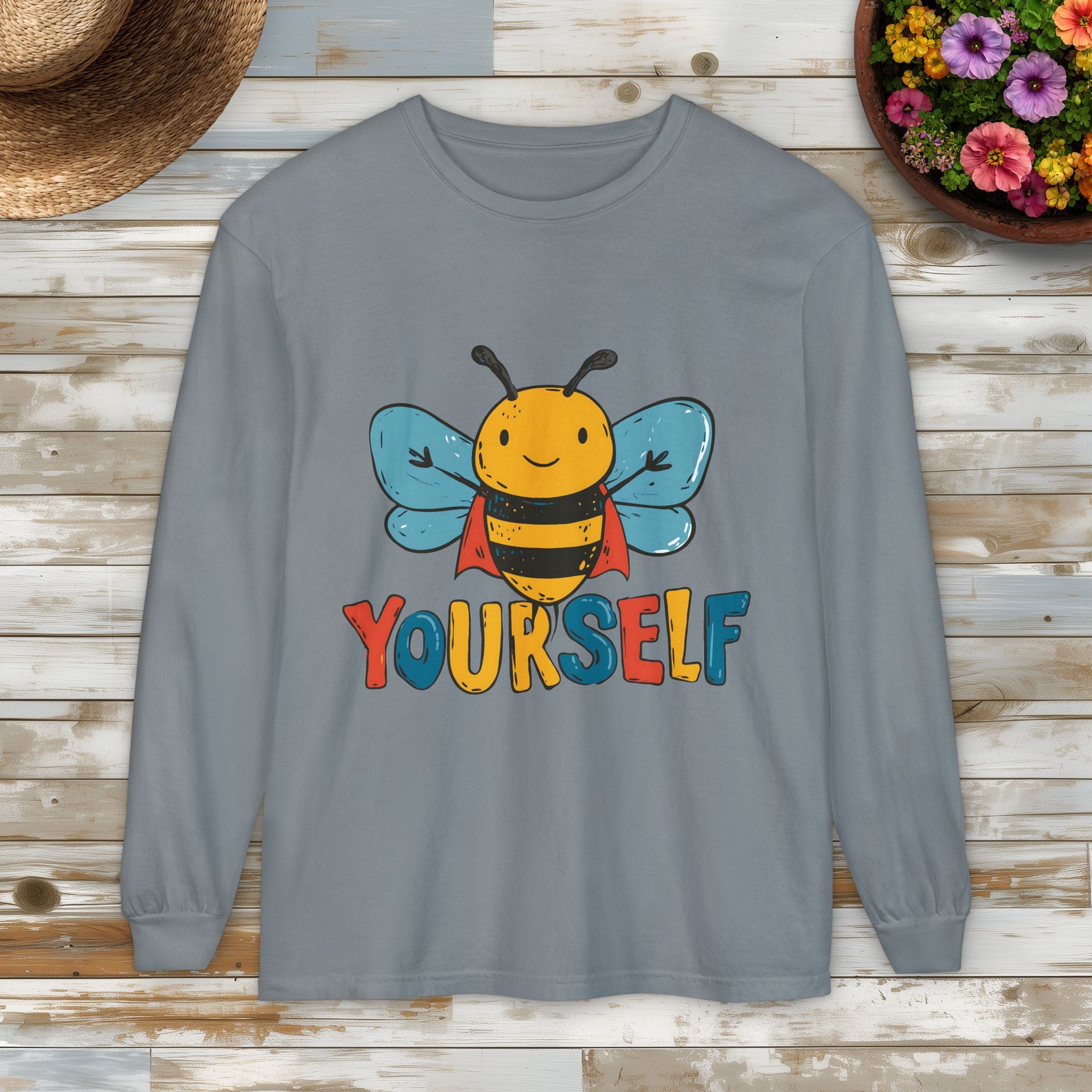 Superhero Bee Yourself Long Sleeve Tee