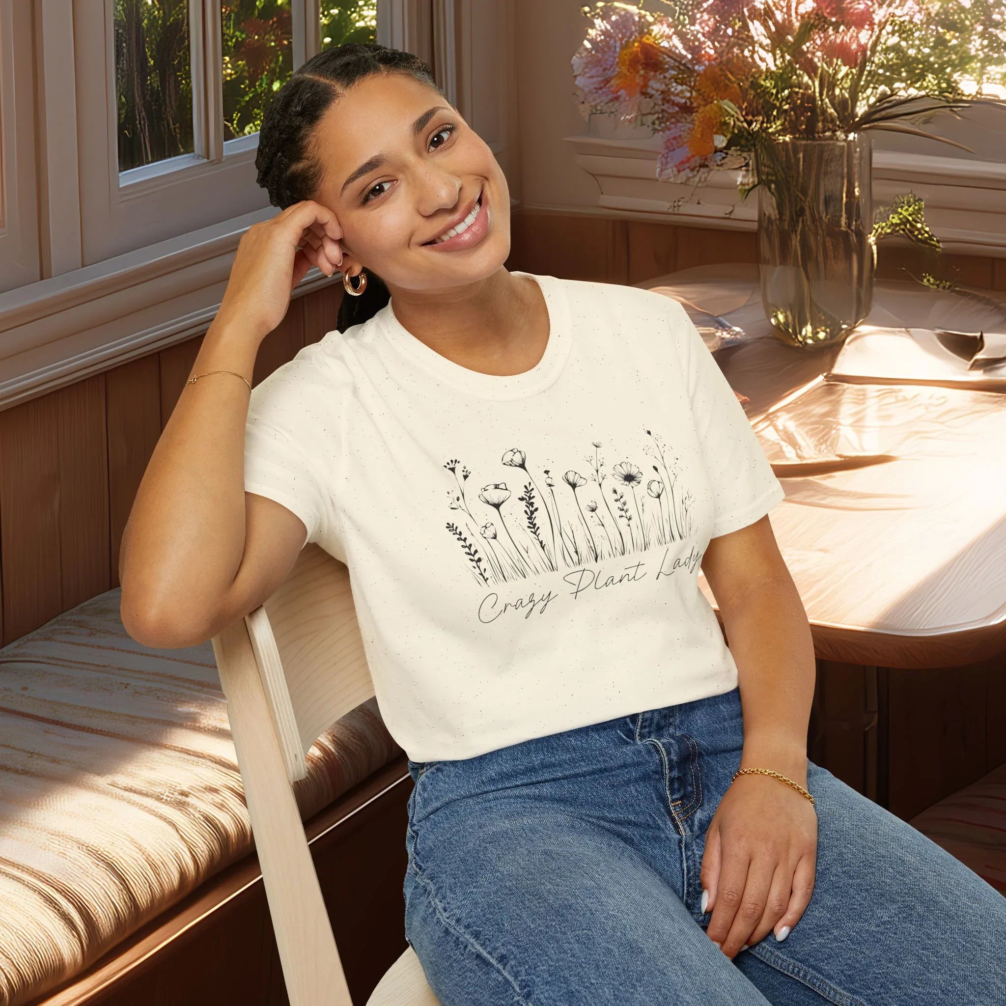 Crazy Plant Lady T-Shirt for Gardeners