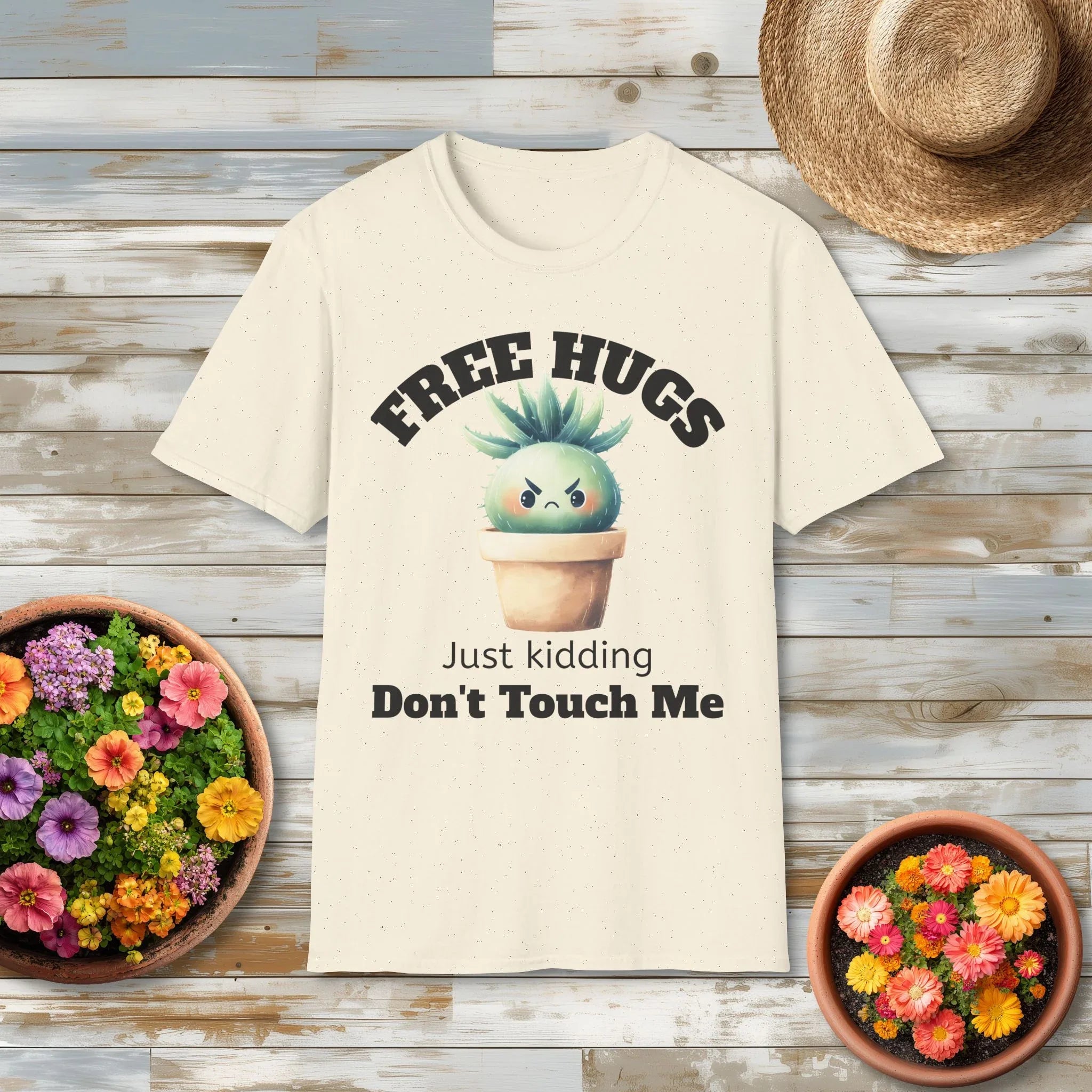 Kawaii Succulent Cactus Funny Plant Shirt