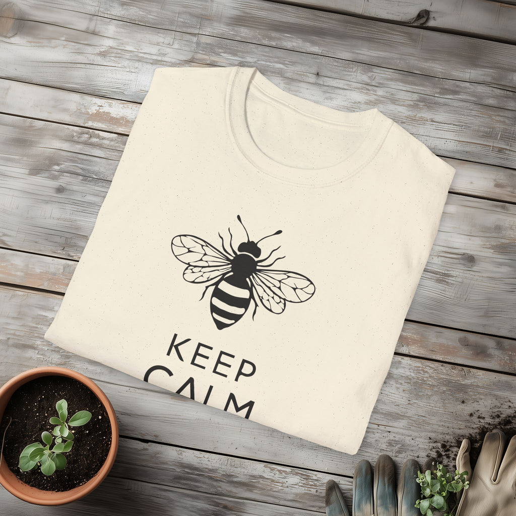 Keep Calm and Bee Strong Motivational T-Shirt