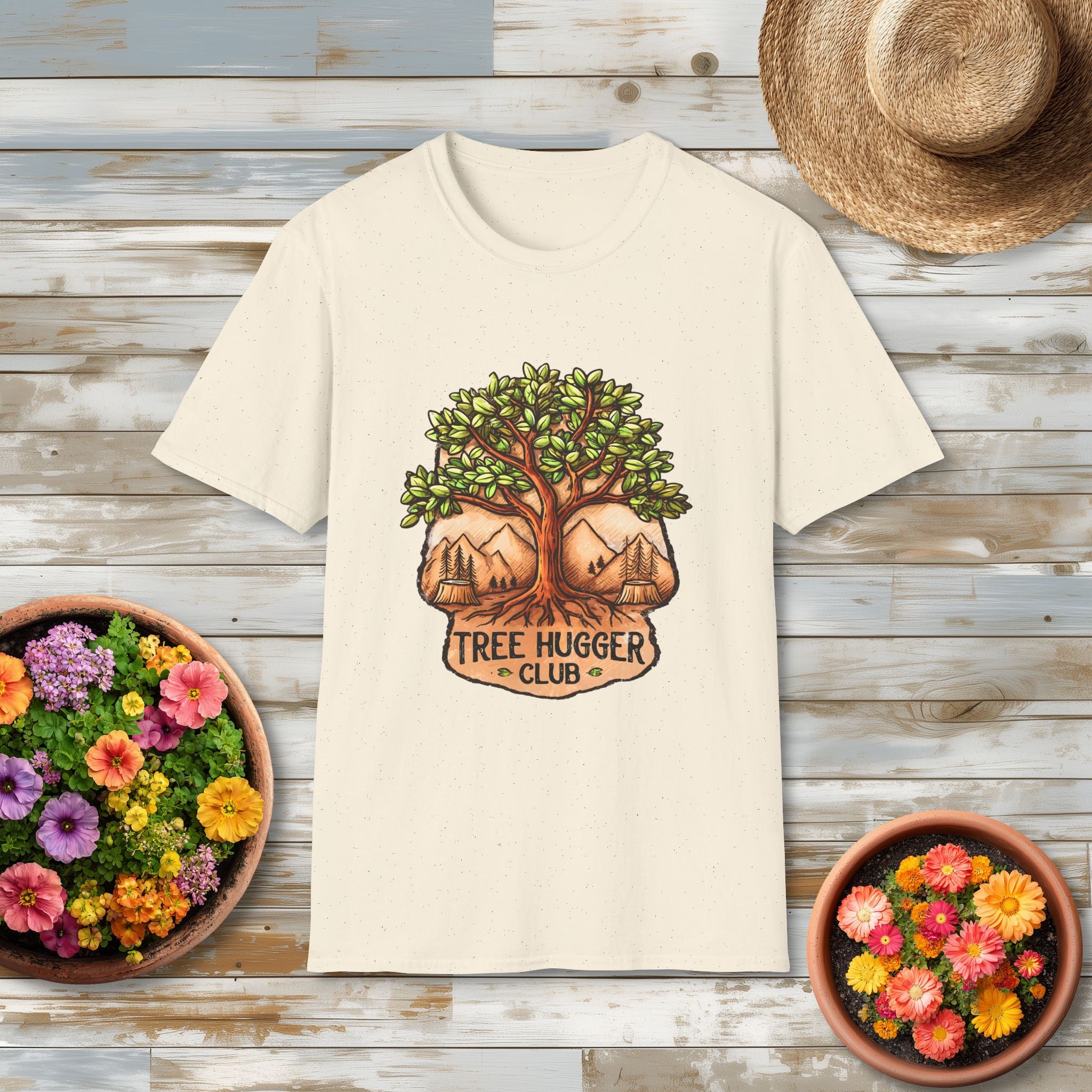 National Park Style Tree Hugger Club Shirt