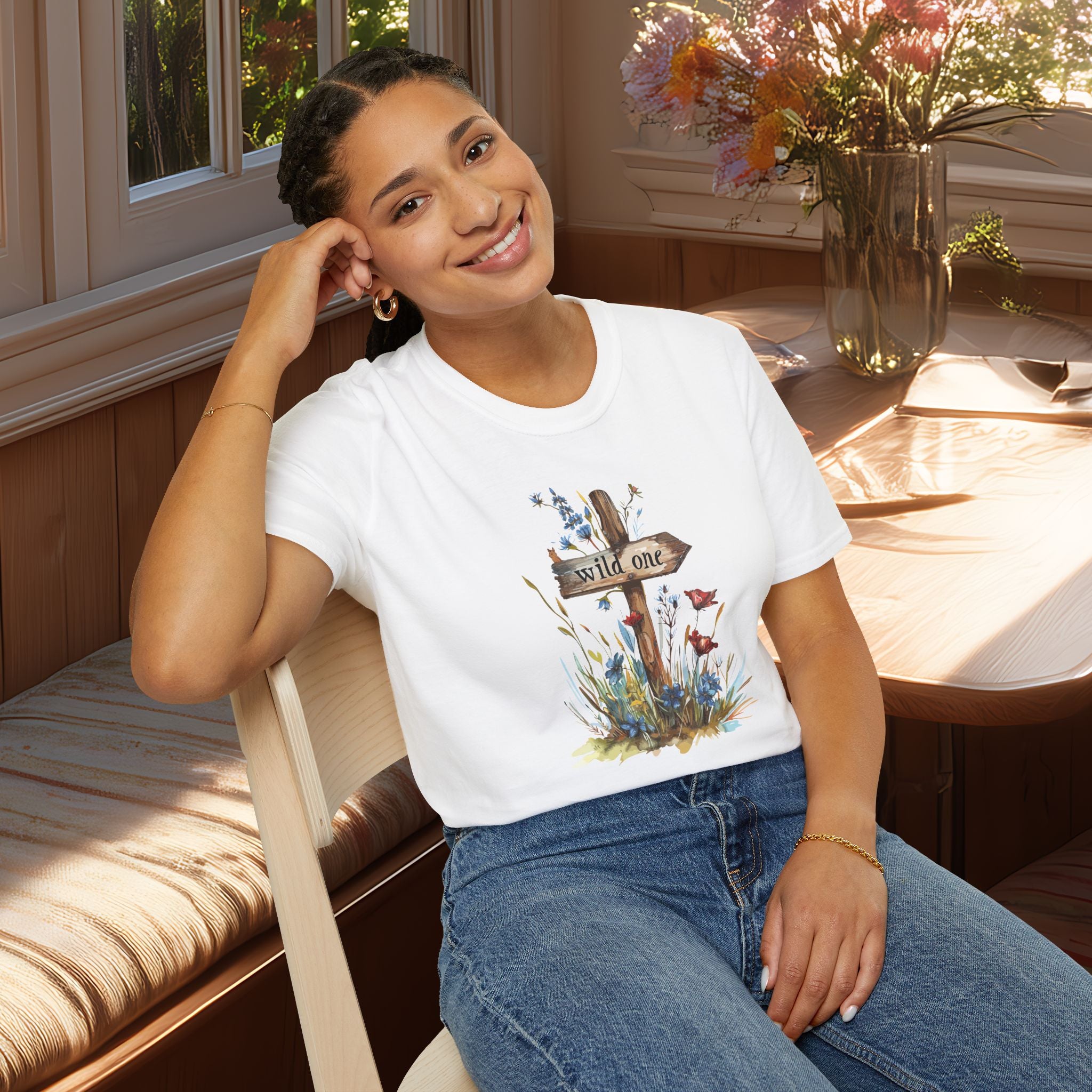 Wild One Wildflower Watercolor T-Shirt