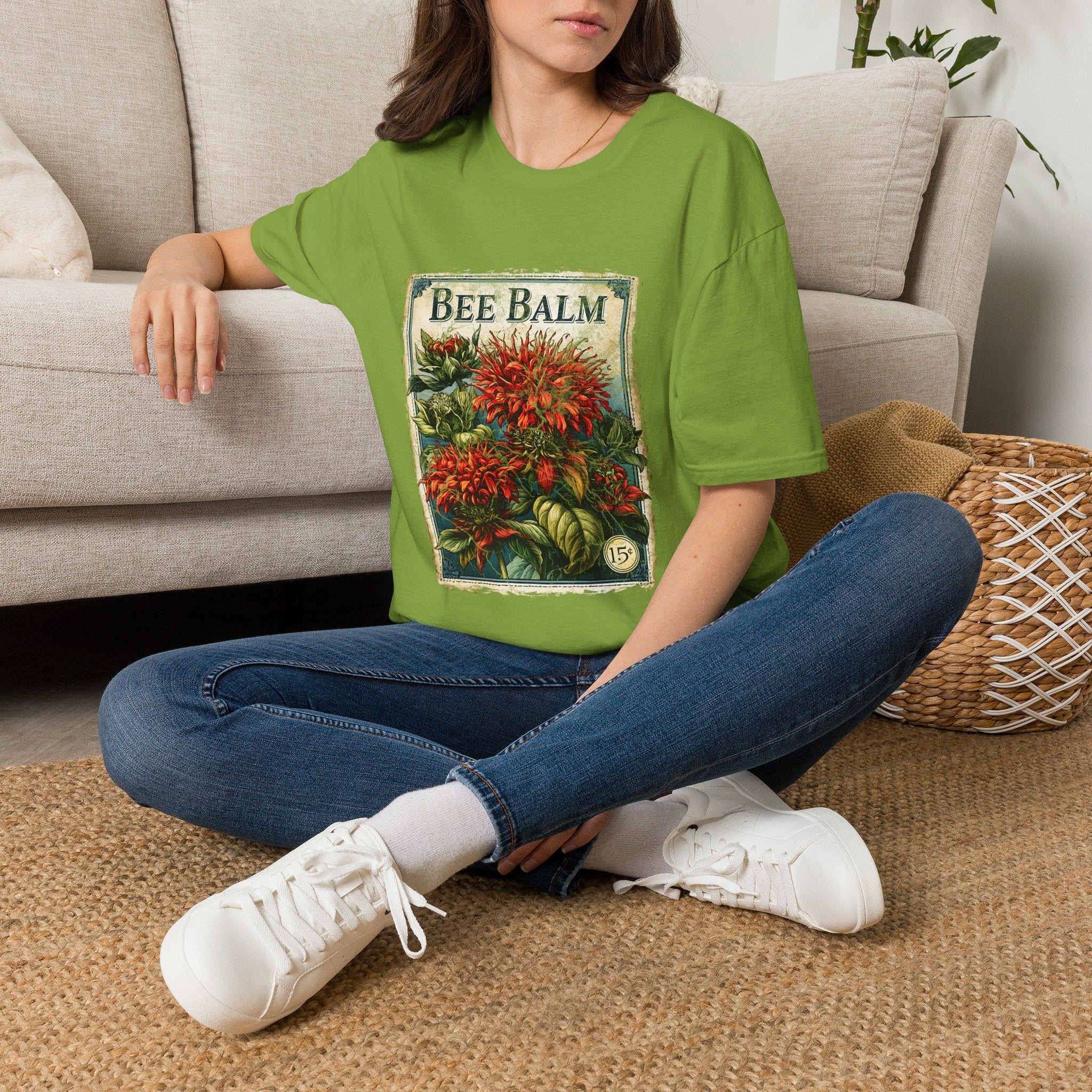 Bee Balm Vintage Seed Packet T-Shirt