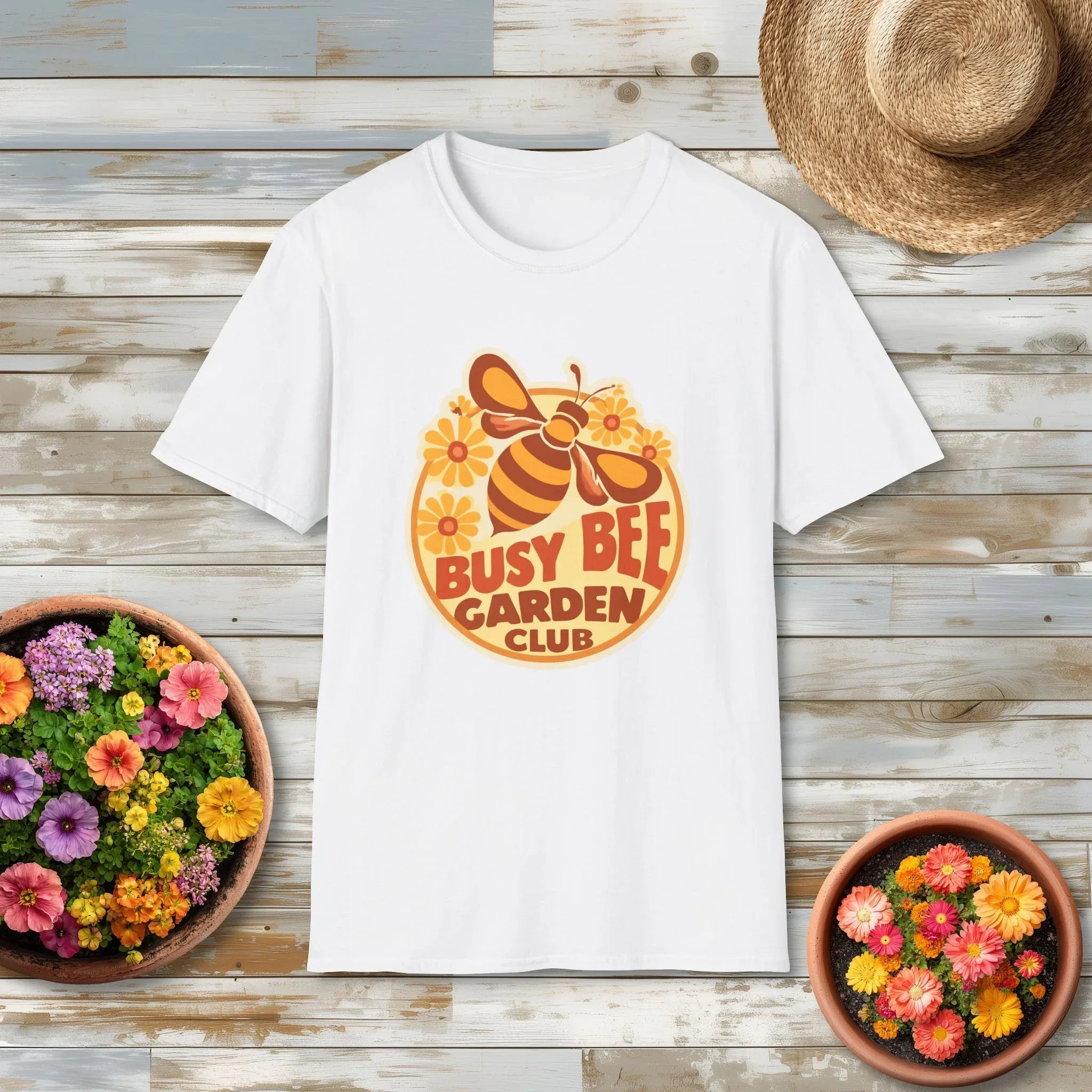 Busy Bee Garden Club Shirt – Retro 60s Bee Tee