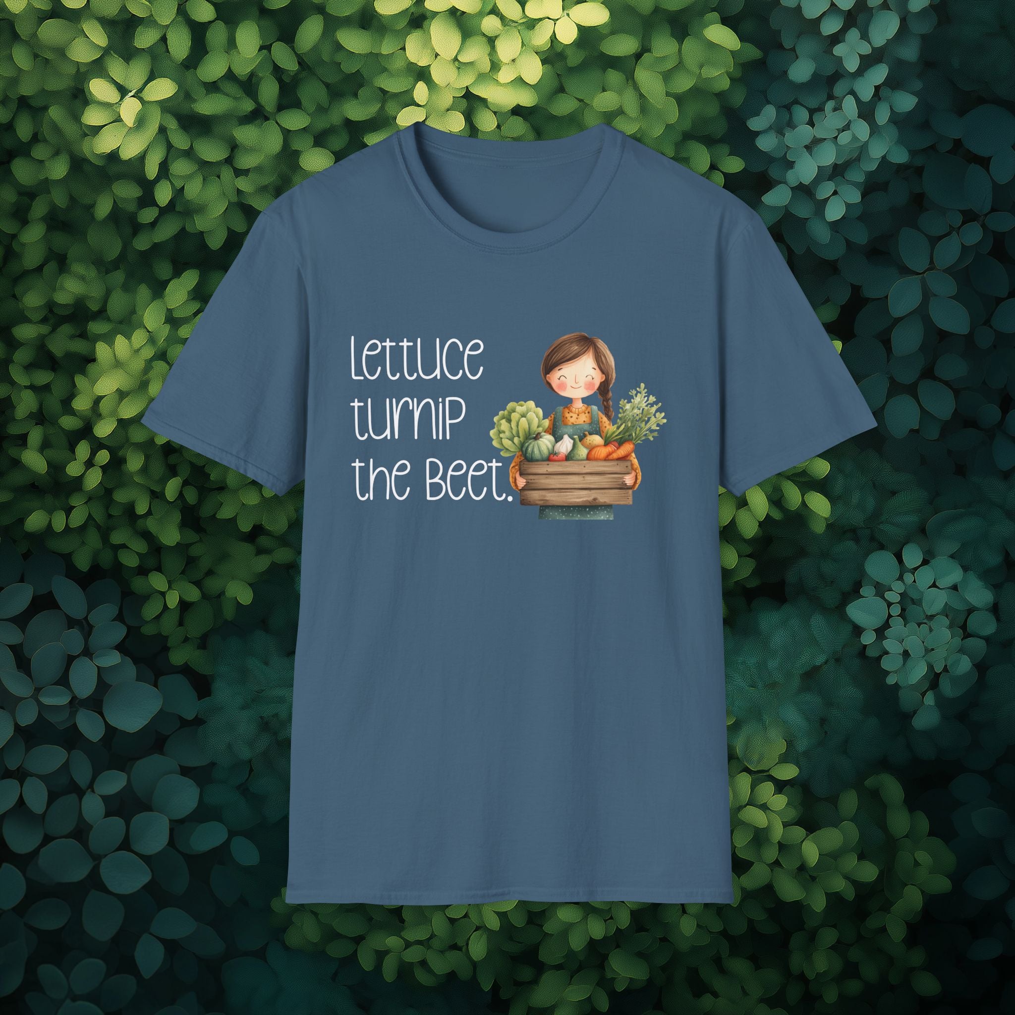 Lettuce Turnip the Beet, Cartoon Gardener T-Shirt