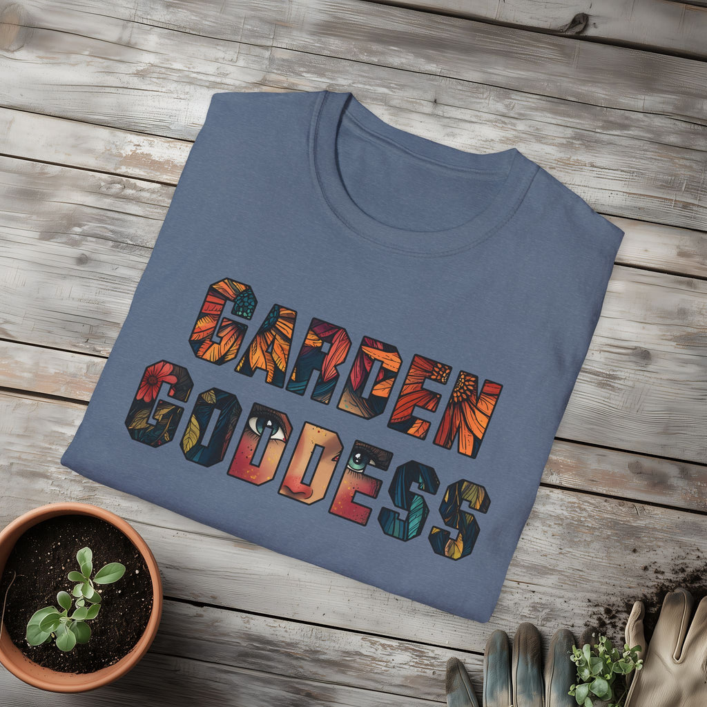 Boho Garden Goddess T-Shirt for  Nature Lovers