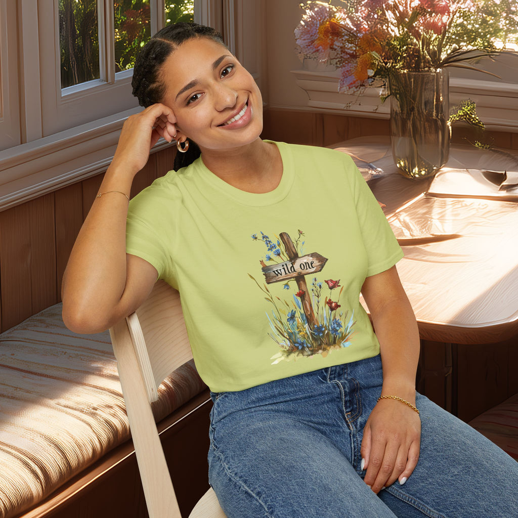 Wild One Wildflower Watercolor T-Shirt