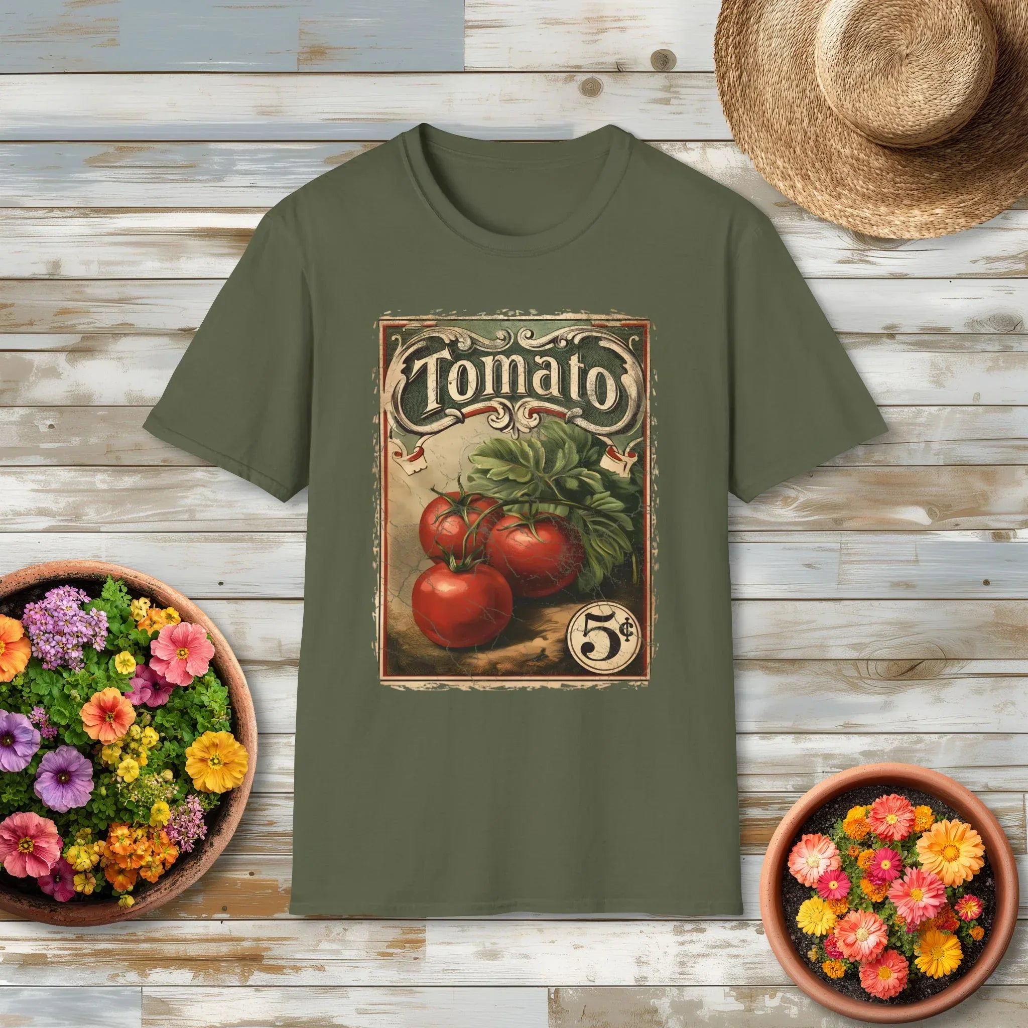 Vintage Tomato Seed Packet Shirt