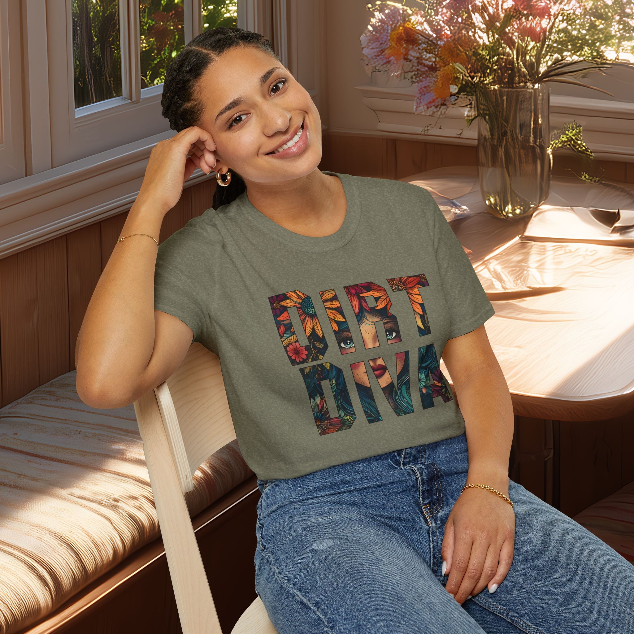 Boho Dirt Diva T-Shirt for  Nature Lovers