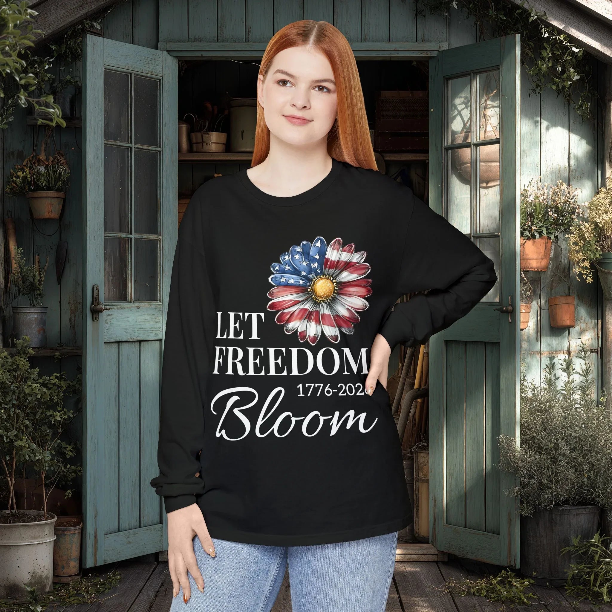 Let Freedom Bloom Long Sleeve Tee