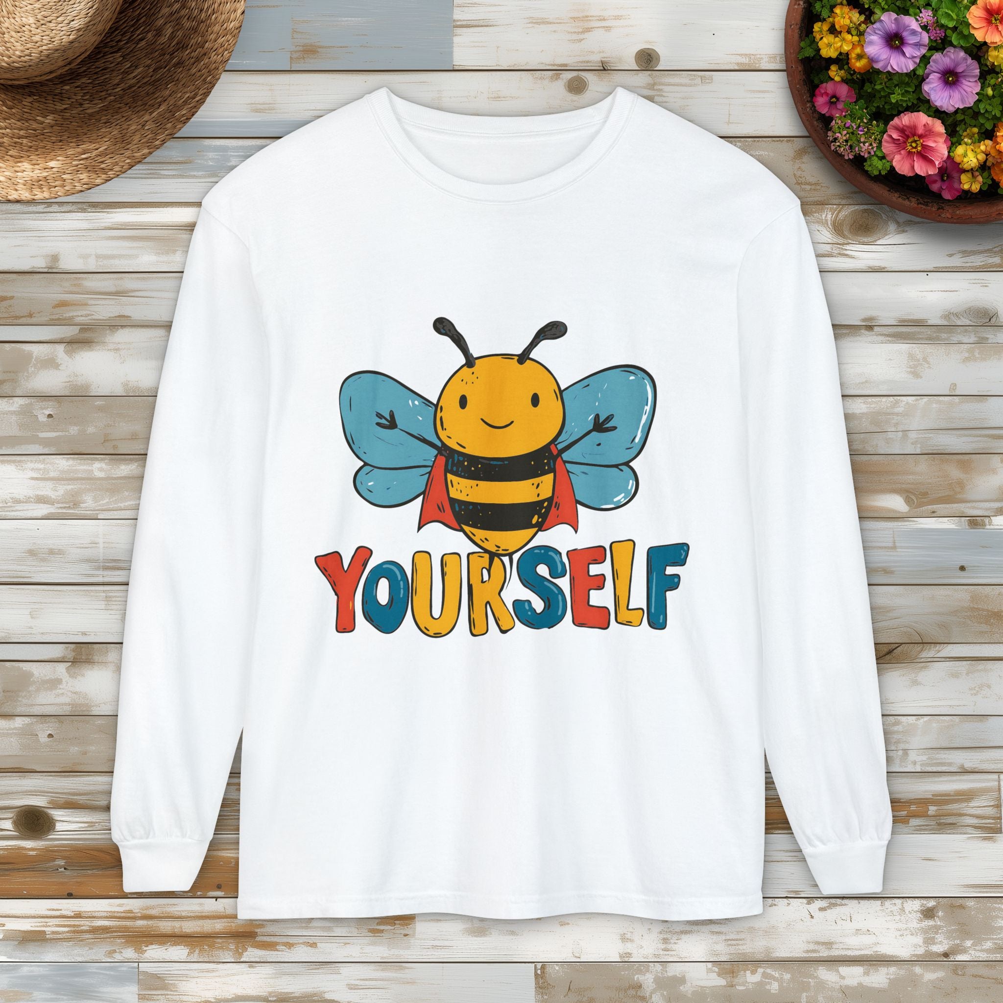 Superhero Bee Yourself Long Sleeve Tee